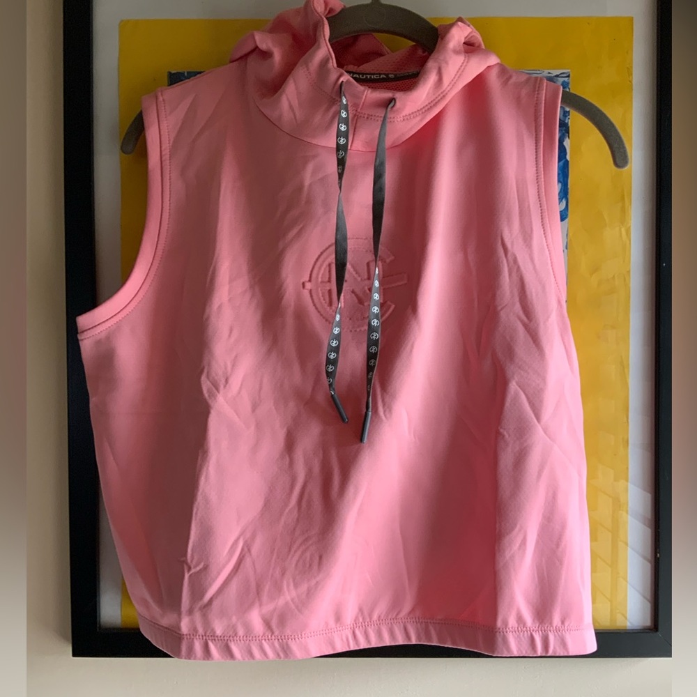 Women’s NAUTICA Pullover Hoodie sleeveless Top NWT LARGE